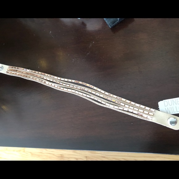 Dune and willow genuine leather wrap bracelet - Picture 2 of 7